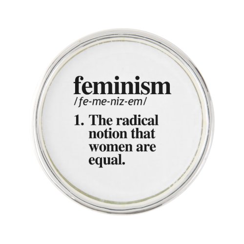 Feminism Definition Lapel Pin