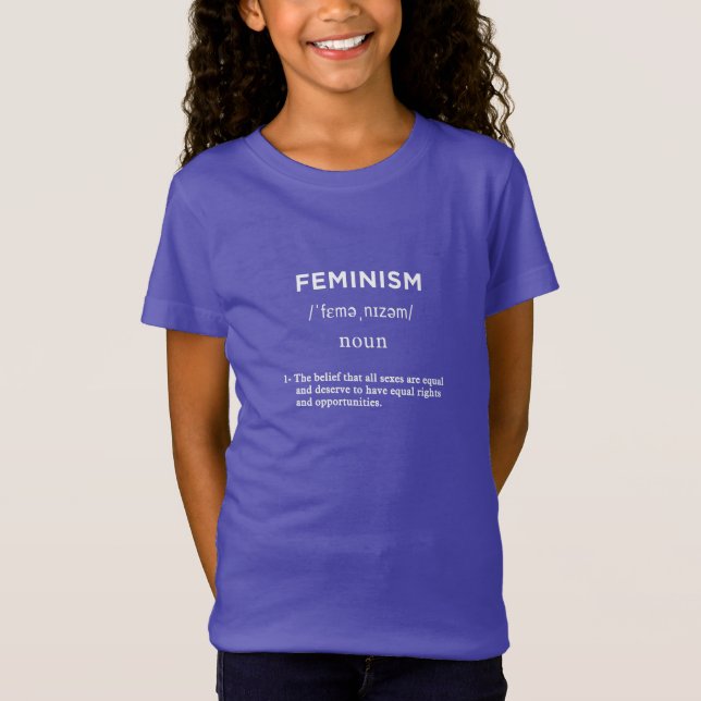 feminism definition purple T-Shirt (Front)