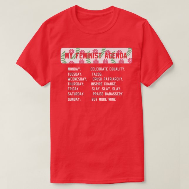 Feminism Definition Radical Notion Feminist Woman1 T-Shirt (Design Front)