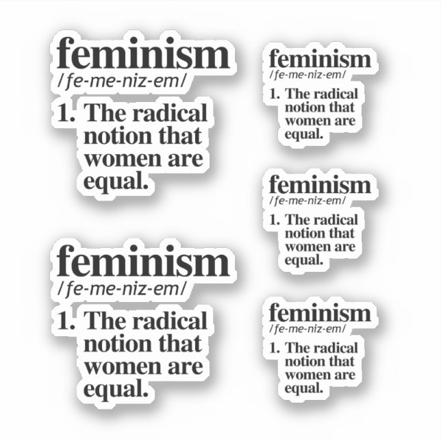 Feminism Definition Sticker (Front)