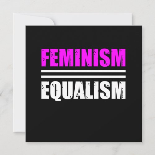 Feminism Equalism Equality Feminist Womens Right G Invitation