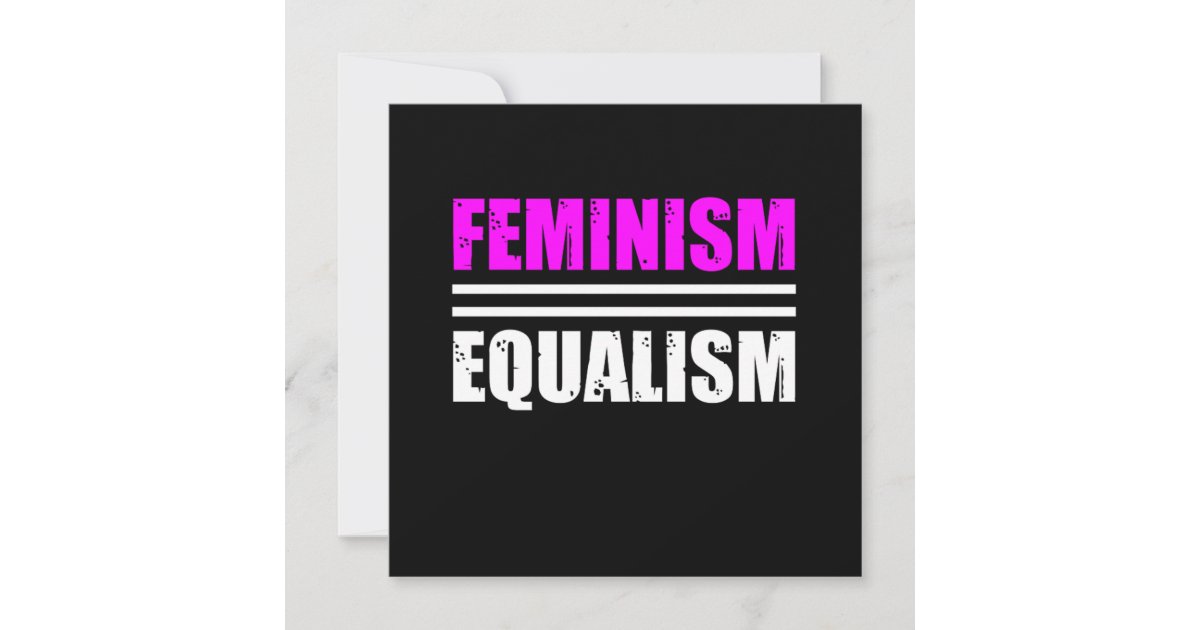 Feminism Equality Feminist Womens Right G Invitation |