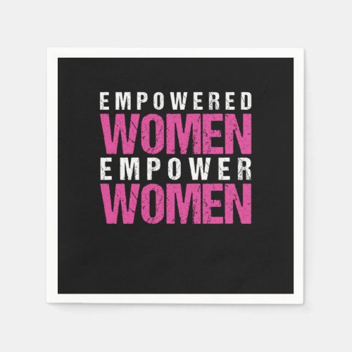 Feminism Feminist Equality Girl Women Power Gift Napkins