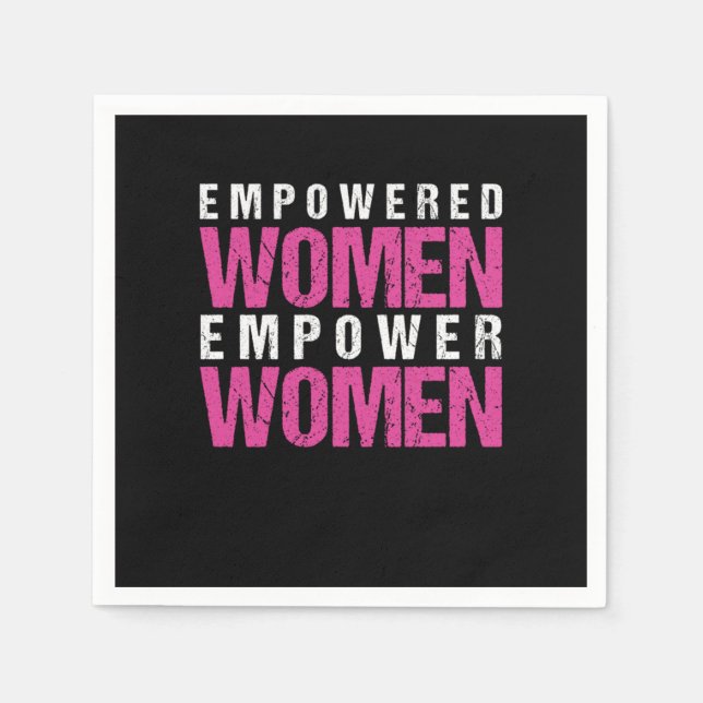 Feminism Feminist Equality Girl Women Power Gift Napkins (Front)