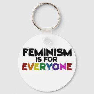 Feminism is for everyone keychain