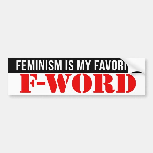 Feminism is my favorite F_word Bumper Sticker