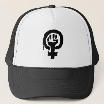 Feminism Logo Hat by HumphreyKing at Zazzle