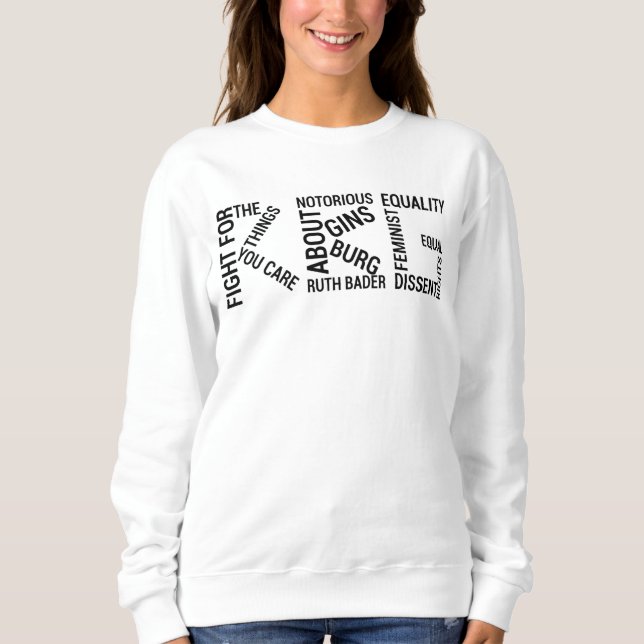 Feminism, Notorious RBG, Ruth Bader Ginsburg, RGB Sweatshirt (Front)