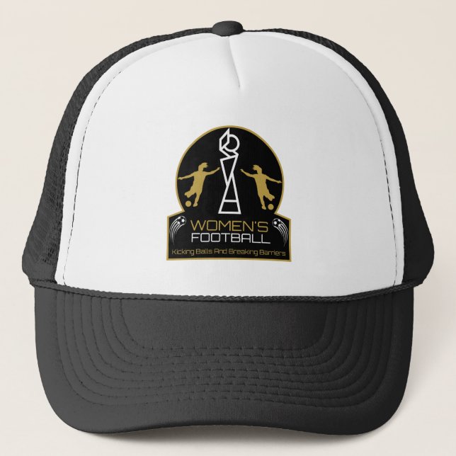 Feminism Soccer Football Sport Trucker Hat (Front)