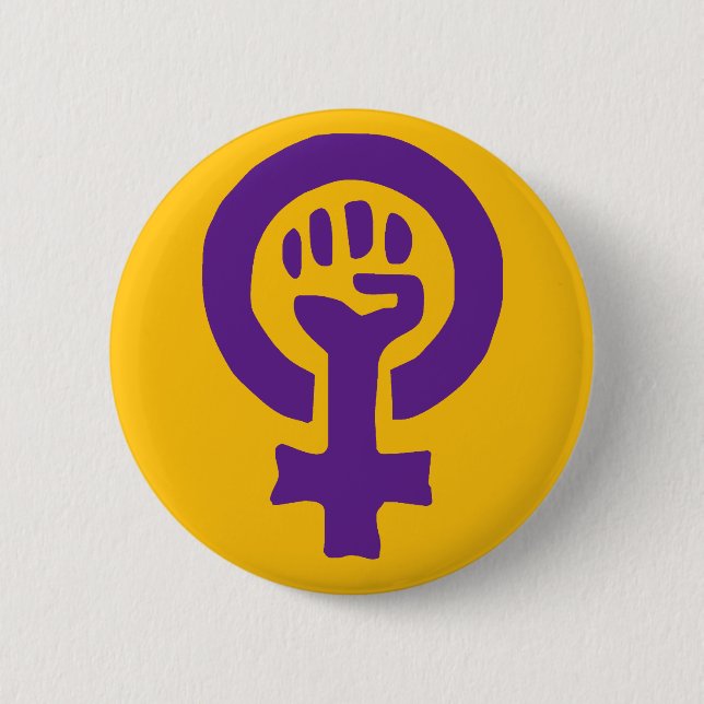 Feminism Symbol Button (Front)