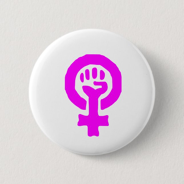Feminism Symbol Button (Front)