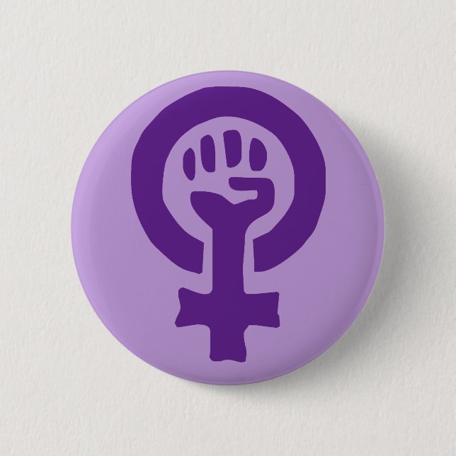 Feminism Symbol Button (Front)