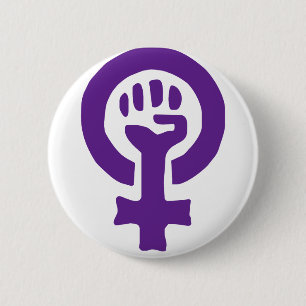 Feminism Symbol Pinback Button