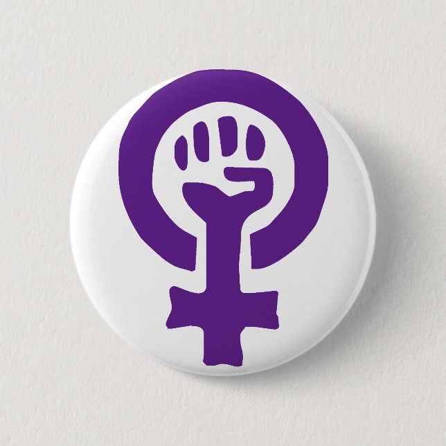 Feminism Symbol Pinback Button (Front)