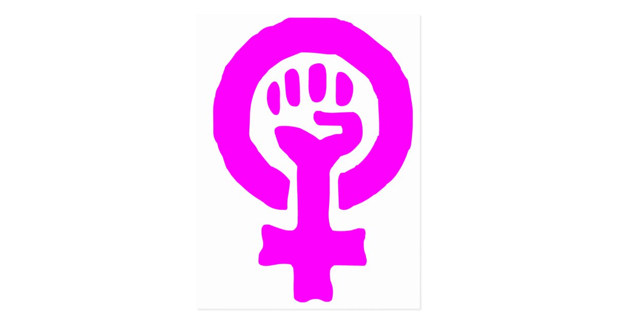 Feminism Symbol Postcard