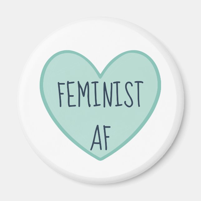 "Feminist AF" Magnet (Front)