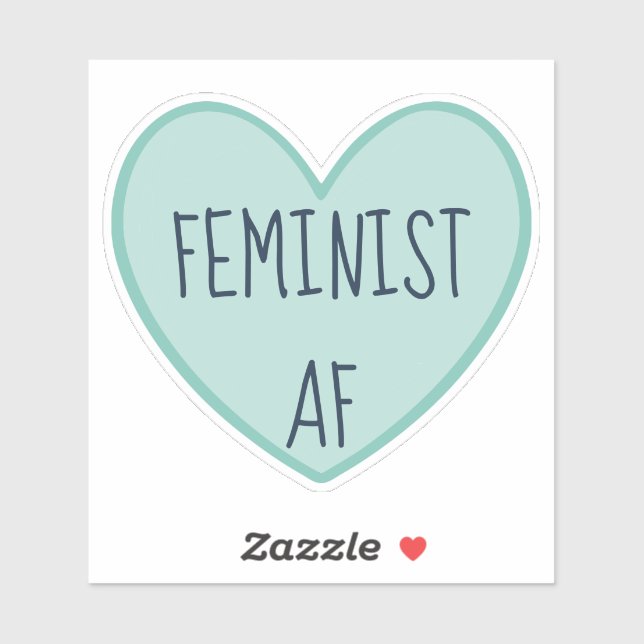 "Feminist AF" Sticker (Sheet)
