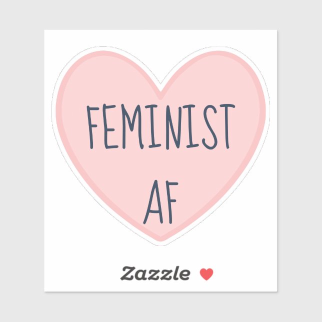 "Feminist AF" Sticker (Sheet)
