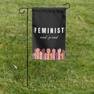 Feminist And Proud Garden Flag