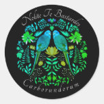 Feminist art Nolite Te Bastardes Carborundorum   Classic Round Sticker