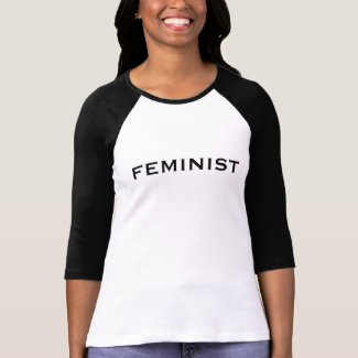 Feminist—bold black all caps letters T-Shirt