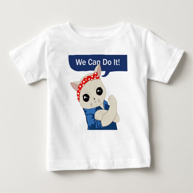 Feminist Cat Baby T-Shirt (Front)