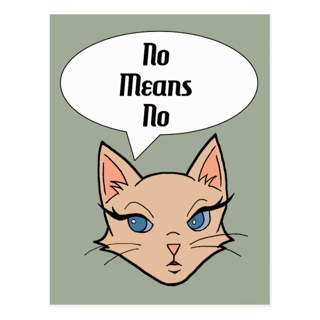 Feminist Cat Cartoon Illustration