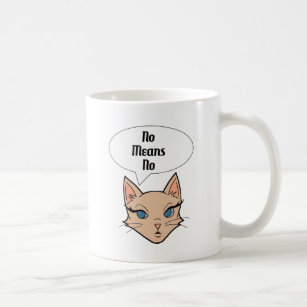 Feminist Cat   Political Cartoon Illustration Coffee Mug