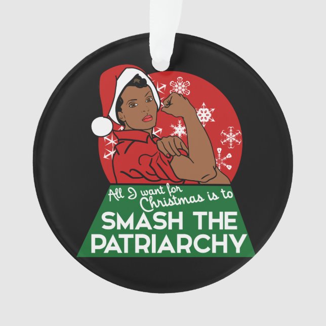 Feminist christmas ornament (Front)