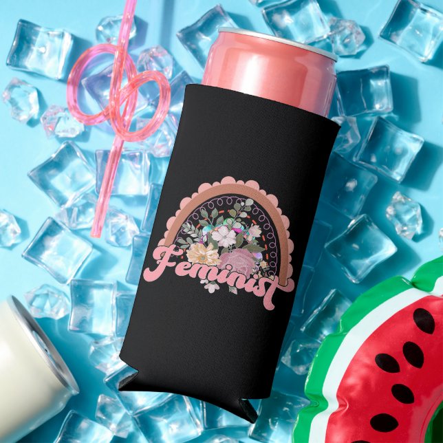 Feminist Cozy Seltzer Can Cooler (In Situ Summer)