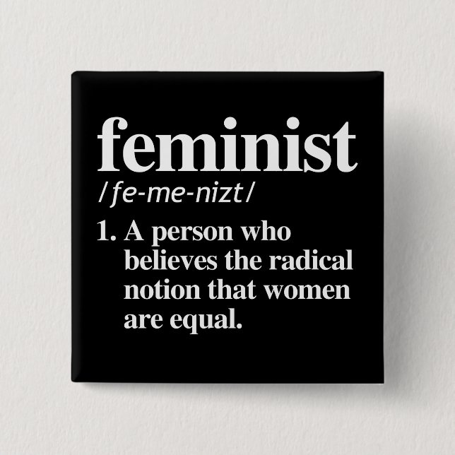 Feminist Definition Button (Front)
