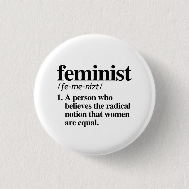 Feminist Definition Button (Front)