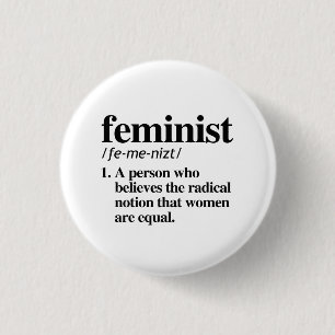 Feminist Definition Button