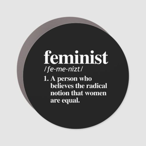 Feminist Definition Car Magnet