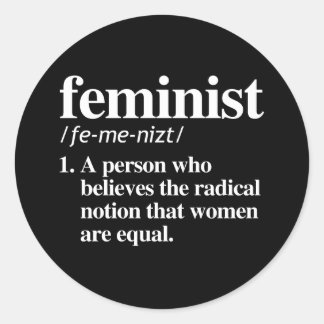 Feminist Definition Classic Round Sticker