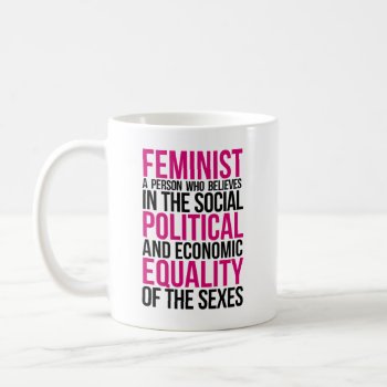 Feminist Definition Coffee Mug by FunkyTeez at Zazzle