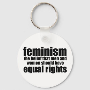 Feminist Definition Equal Rights for Women Keychain