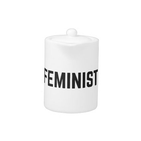 Feminist Design Illustration Text Collection Teapot