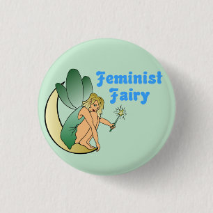 Feminist Fairy (Version 1) Pinback Button