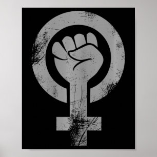 Feminist Fist Female Symbol Resist Fist Feminism Poster