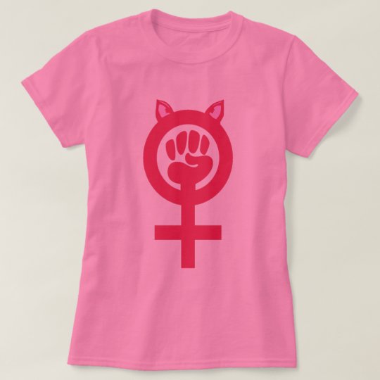 Feminist Fist Pink Pussy Power Womens March T Shirt