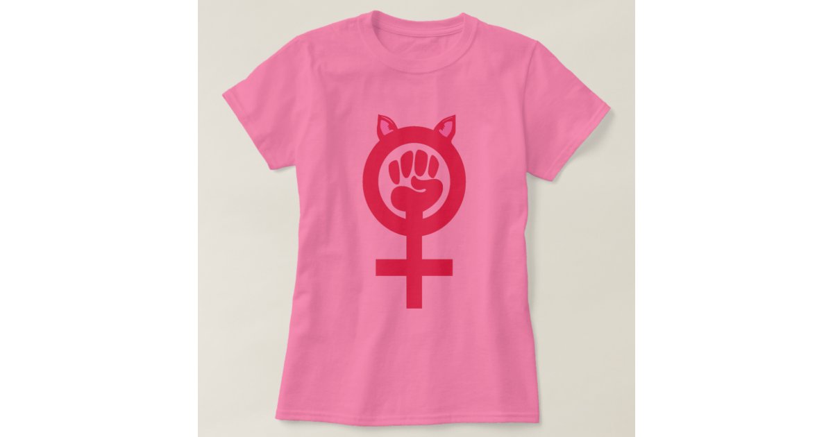 Feminist Fist Pink Pussy Power Womens March T Shirt 