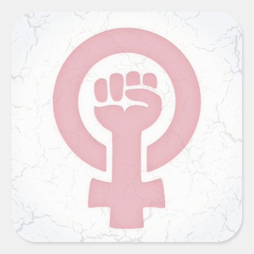 Feminist Fist Square Sticker