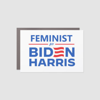 Feminist for Biden Harris Car Magnet