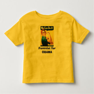 Feminist for OBAMA Toddler T-shirt