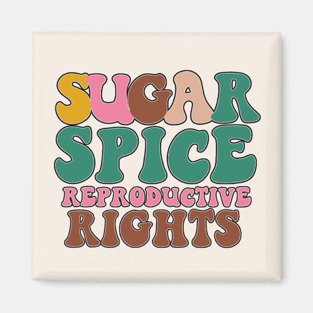 Feminist Fridge Decor Magnet (Front)