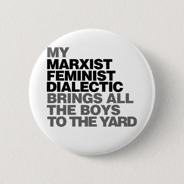 Feminist humor button (Front)