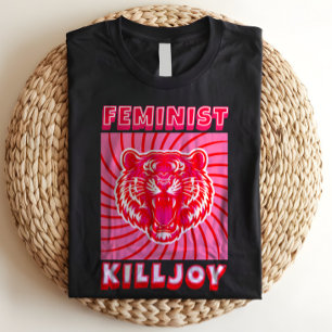 Feminist Killjoy Roaring Pink Tiger Girl Power T-Shirt