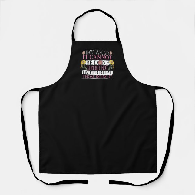 Feminist Leader Empowered Women Apron (Front)
