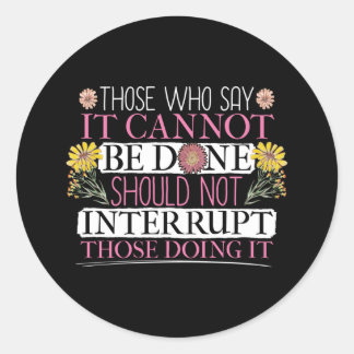 Feminist Leader Empowered Women Classic Round Sticker